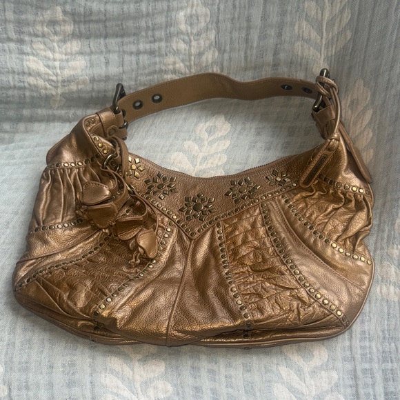 Isabella Fiore Handbags - Y2K Isabella Fiore Bronze Shoulder Bag